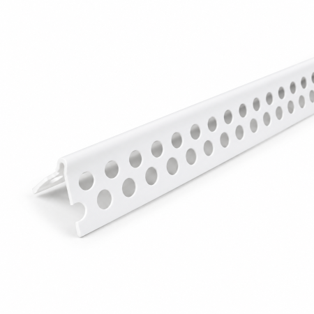 Profil de colt PVC cu muchie ovala, lungime 2.5 m
